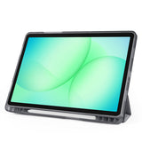 Galaxy Tab S11 Kılıf Zore Tri Folding Kalem Bölmeli Standlı Kılıf Mavi