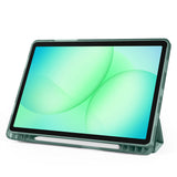 Galaxy Tab S11 Kılıf Zore Tri Folding Kalem Bölmeli Standlı Kılıf Mavi