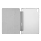 Galaxy Tab S11 Kılıf Zore Tri Folding Kalem Bölmeli Standlı Kılıf Gri