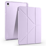 Galaxy Tab S11 Kılıf Zore Tri Folding Kalem Bölmeli Standlı Kılıf Gri