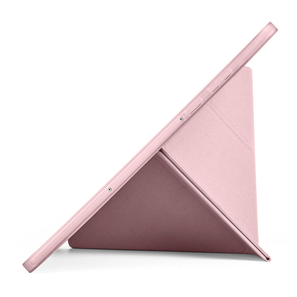 Galaxy Tab S11 Kılıf Zore Tri Folding Kalem Bölmeli Standlı Kılıf Mavi