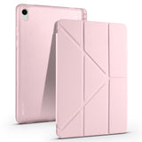 Galaxy Tab S11 Kılıf Zore Tri Folding Kalem Bölmeli Standlı Kılıf Rose Gold