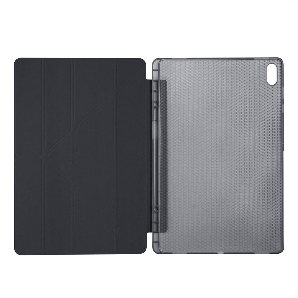 Galaxy Tab S11 Ultra Kılıf Zore Tri Folding Kalem Bölmeli Standlı Kılıf Mor