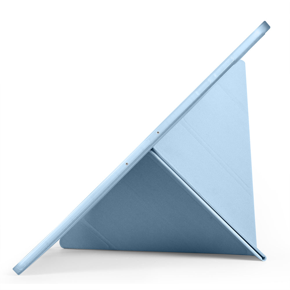 Galaxy Tab S11 Ultra Kılıf Zore Tri Folding Kalem Bölmeli Standlı Kılıf Siyah