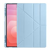 Galaxy Tab S11 Ultra Kılıf Zore Tri Folding Kalem Bölmeli Standlı Kılıf Gri