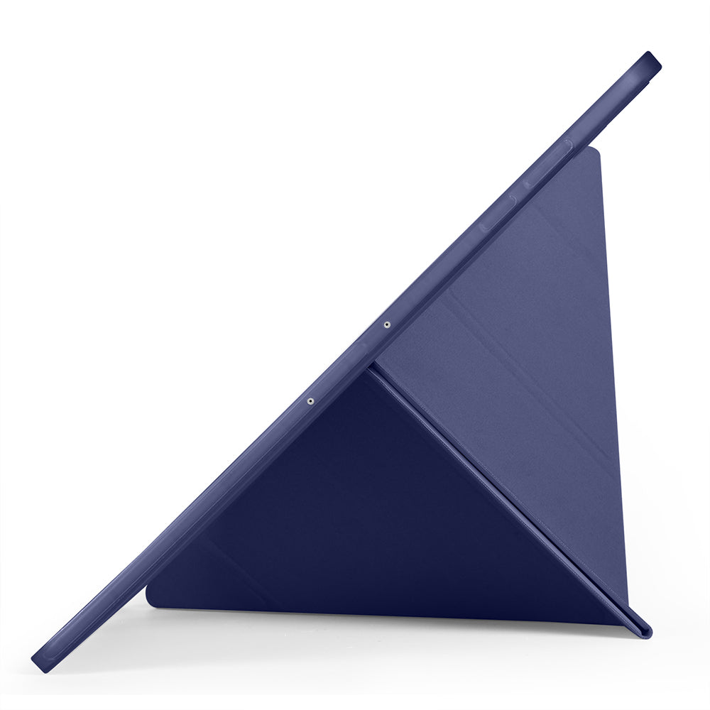 Galaxy Tab S11 Ultra Kılıf Zore Tri Folding Kalem Bölmeli Standlı Kılıf Gri