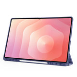 Galaxy Tab S11 Ultra Kılıf Zore Tri Folding Kalem Bölmeli Standlı Kılıf Mor