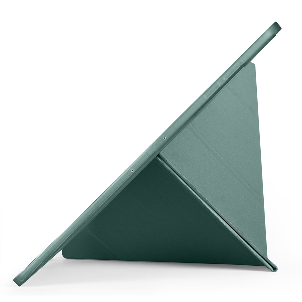 Galaxy Tab S11 Ultra Kılıf Zore Tri Folding Kalem Bölmeli Standlı Kılıf Lila