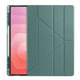 Galaxy Tab S11 Ultra Kılıf Zore Tri Folding Kalem Bölmeli Standlı Kılıf Lila