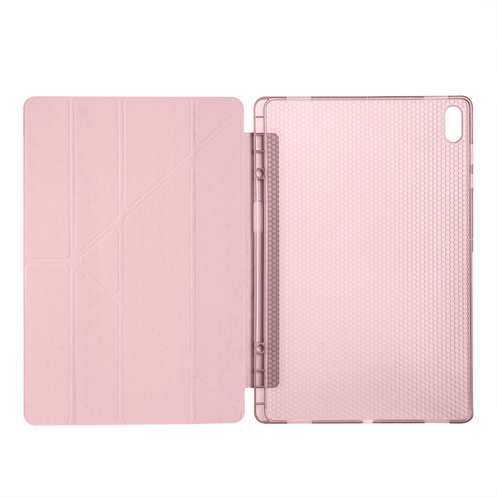 Galaxy Tab S11 Ultra Kılıf Zore Tri Folding Kalem Bölmeli Standlı Kılıf Mor