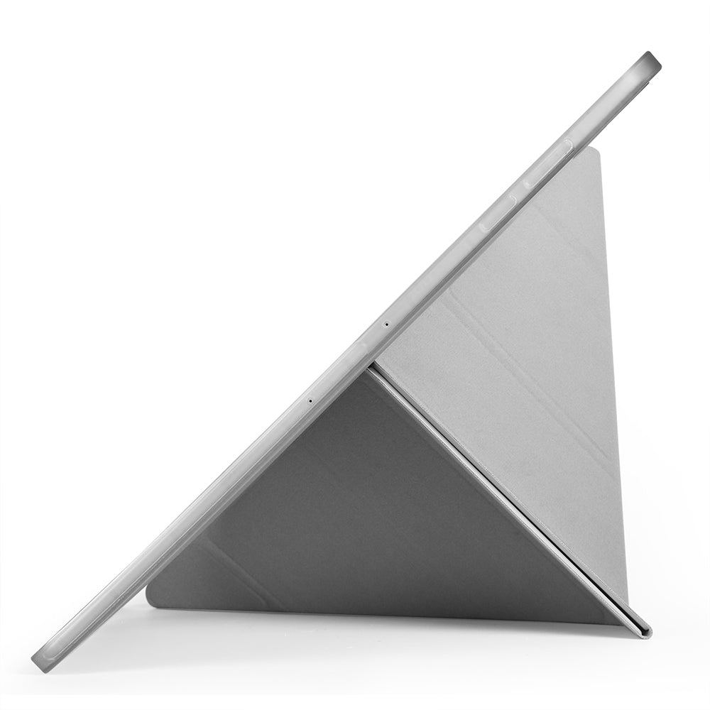 Galaxy Tab S11 Ultra Kılıf Zore Tri Folding Kalem Bölmeli Standlı Kılıf Gri