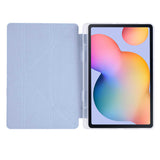 Galaxy Tab S6 Lite P610 Kılıf Zore Tri Folding Kalem Bölmeli Standlı Kılıf Lacivert