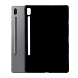 Galaxy Tab S7 FE LTE (T737-T736-T733-T730) Kılıf Zore Tablet Süper Silikon Kapak Siyah