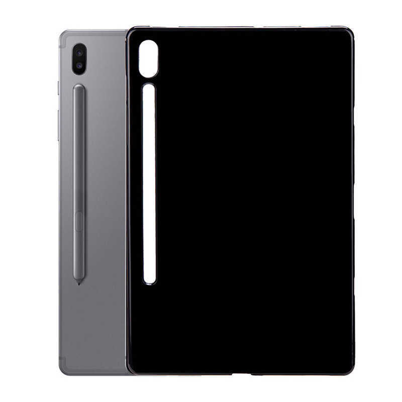 Galaxy Tab S7 FE LTE (T737-T736-T733-T730) Kılıf Zore Tablet Süper Silikon Kapak Siyah