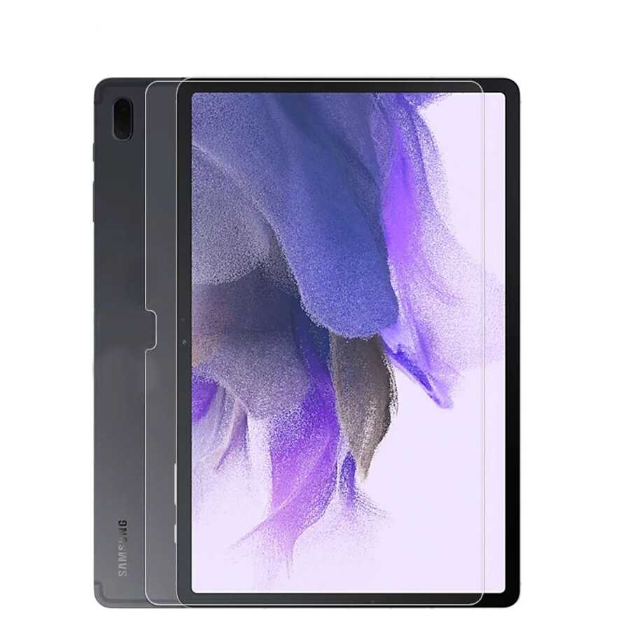 Galaxy Tab S7 FE LTE (T737-T736-T733-T730) Zore Tablet Temperli Cam Ekran Koruyucu Renksiz