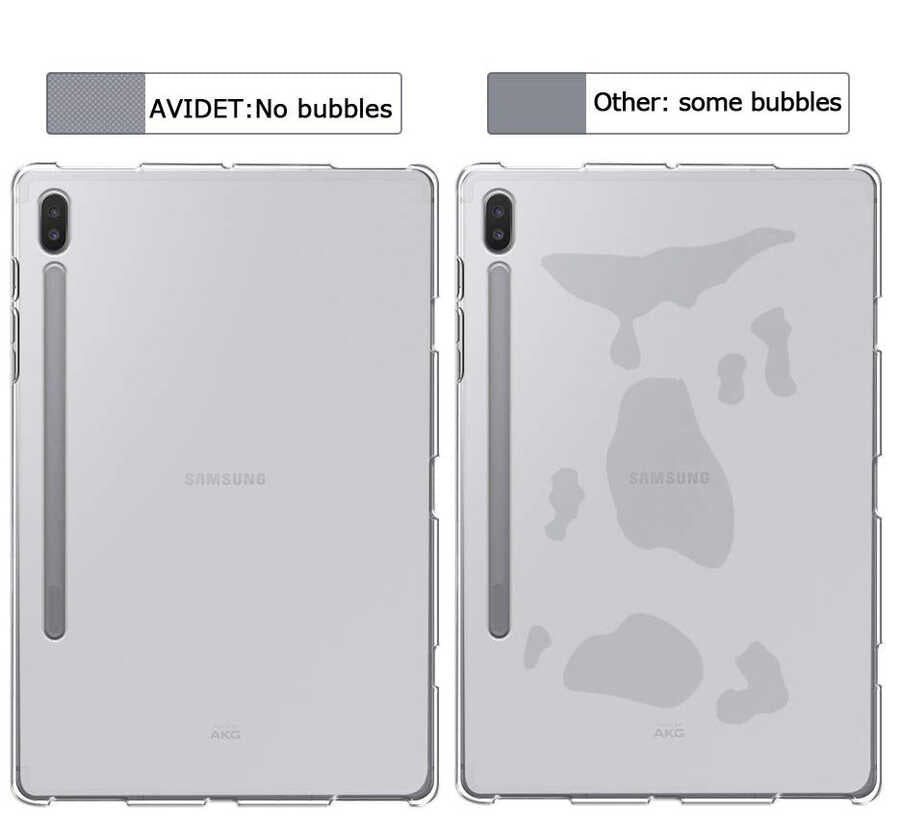 Galaxy Tab S7 Plus T970 Kılıf Zore Tablet Süper Silikon Kapak Renksiz