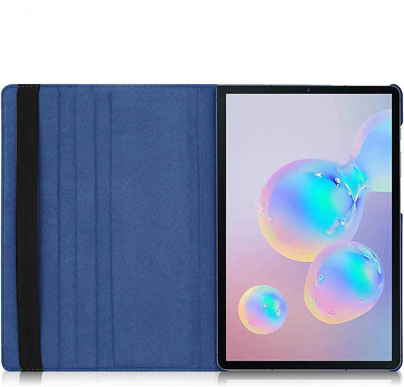 Galaxy Tab S7 Plus T970 Zore Dönebilen Standlı Kılıf Siyah