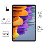 Galaxy Tab S7 Plus T970 Zore Tablet Temperli Cam Ekran Koruyucu Renksiz