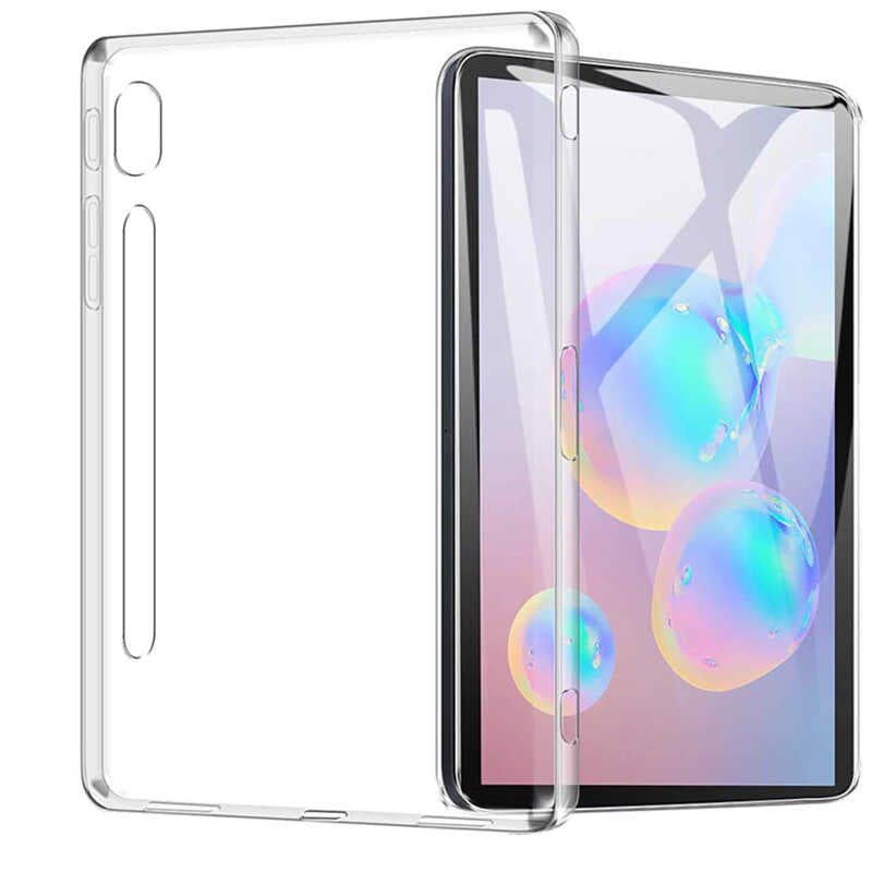 Galaxy Tab S7 T870 Kılıf Zore Tablet Süper Silikon Kapak Renksiz