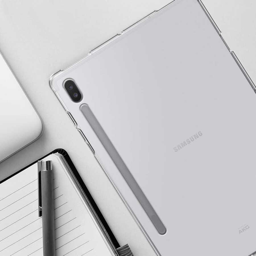Galaxy Tab S7 T870 Kılıf Zore Tablet Süper Silikon Kapak Renksiz