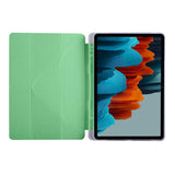 Galaxy Tab S7 T870 Kılıf Zore Tri Folding Kalem Bölmeli Standlı Kılıf Mor