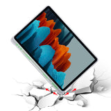 Galaxy Tab S7 T870 Kılıf Zore Tri Folding Kalem Bölmeli Standlı Kılıf Mor