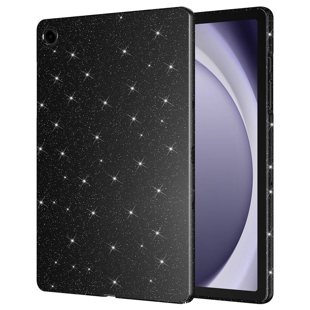Galaxy Tab S7 T870 Simli Parlak Görünümlü Zore Tablet Koton Kılıf Siyah