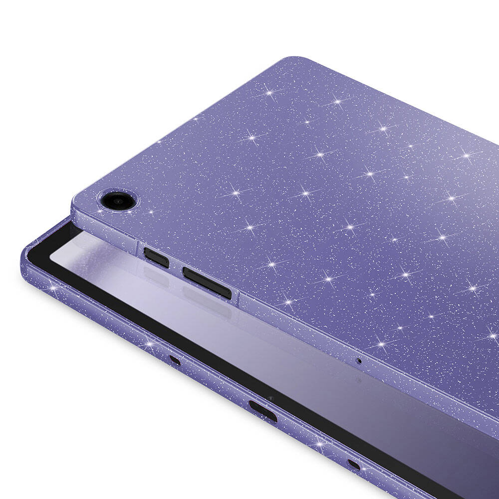 Galaxy Tab S7 T870 Simli Parlak Görünümlü Zore Tablet Koton Kılıf Lila
