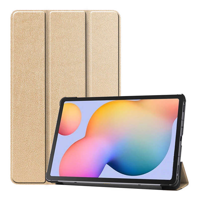 Galaxy Tab S7 T870 Zore Smart Cover Standlı 1-1 Kılıf Gri