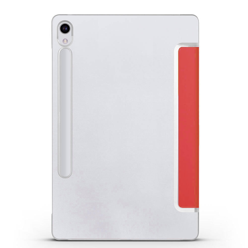 Galaxy Tab S9 Zore Smart Cover Standlı 1-1 Kılıf Kırmızı