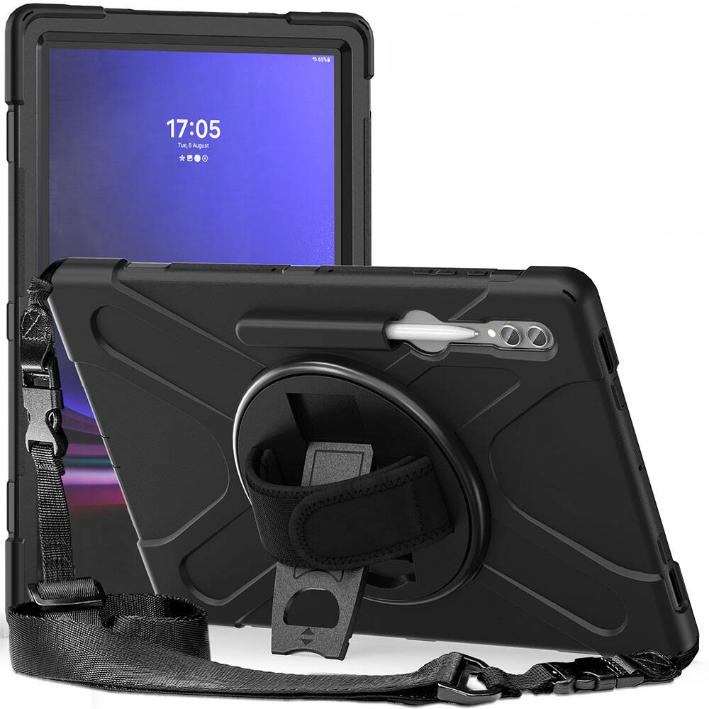 Galaxy Tab S8 Ultra Zore Defender Tablet Silikon Siyah