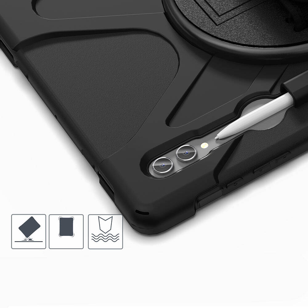 Galaxy Tab S8 Ultra Zore Defender Tablet Silikon Siyah