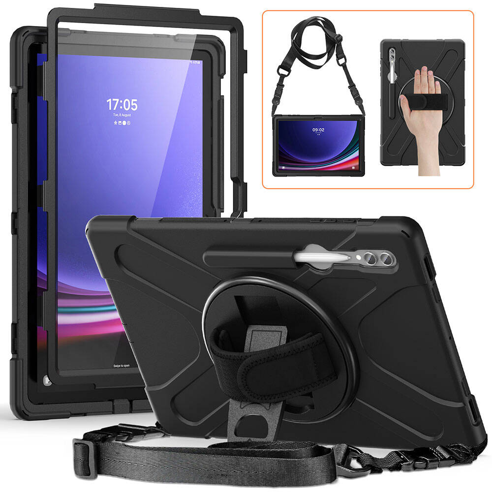 Galaxy Tab S8 Ultra Zore Defender Tablet Silikon Siyah