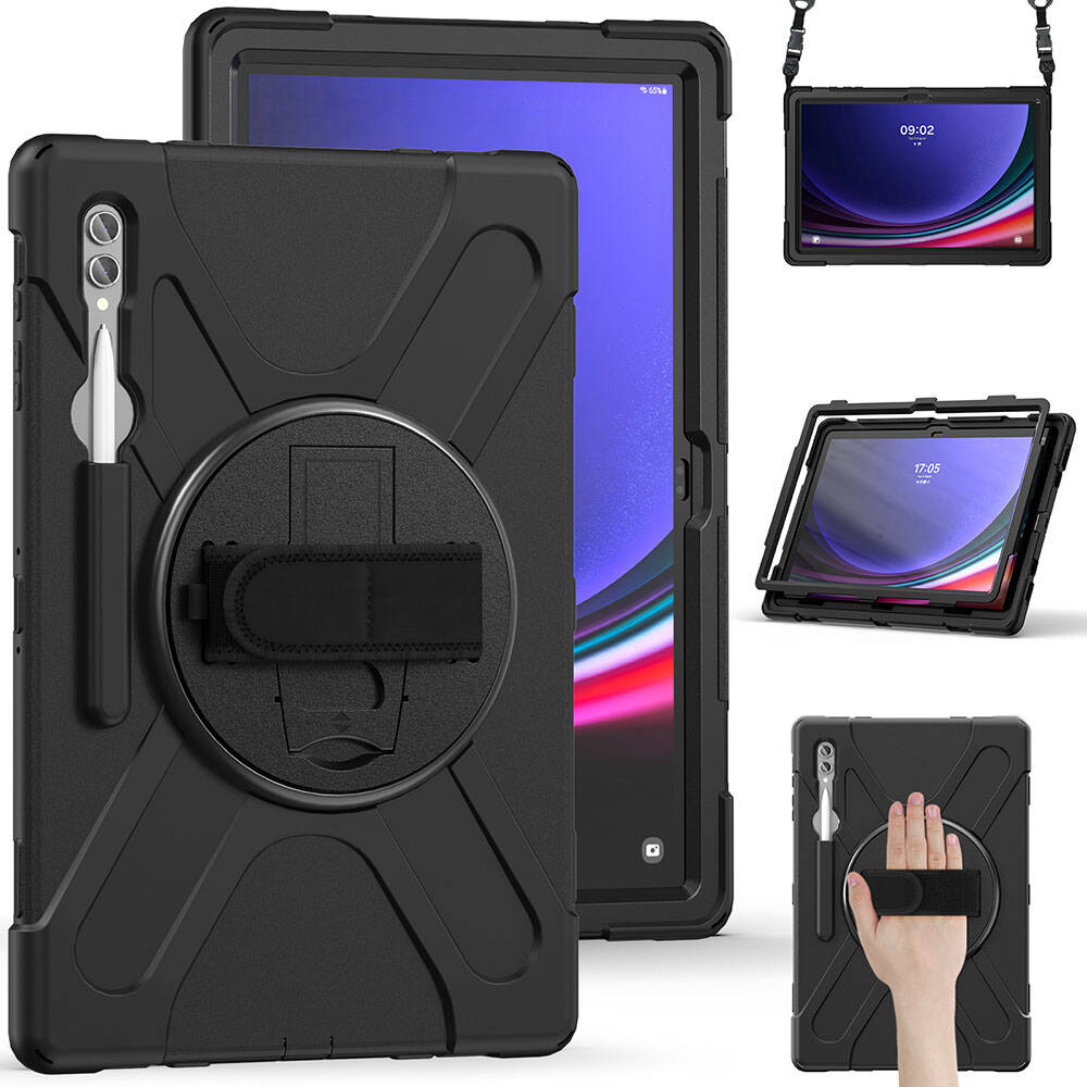 Galaxy Tab S8 Ultra Zore Defender Tablet Silikon Siyah