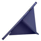 Galaxy Tab S9 FE Kılıf Zore Tri Folding Kalem Bölmeli Standlı Kılıf Siyah