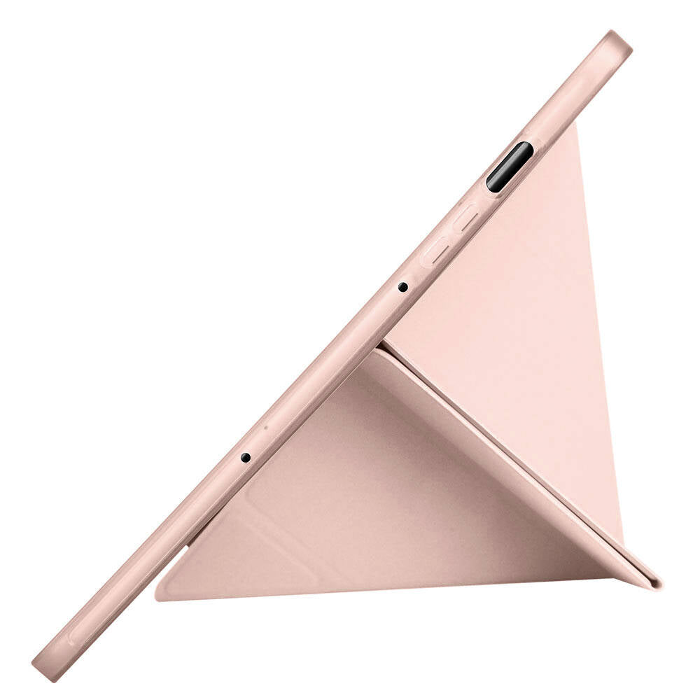 Galaxy Tab S9 FE Kılıf Zore Tri Folding Kalem Bölmeli Standlı Kılıf Siyah