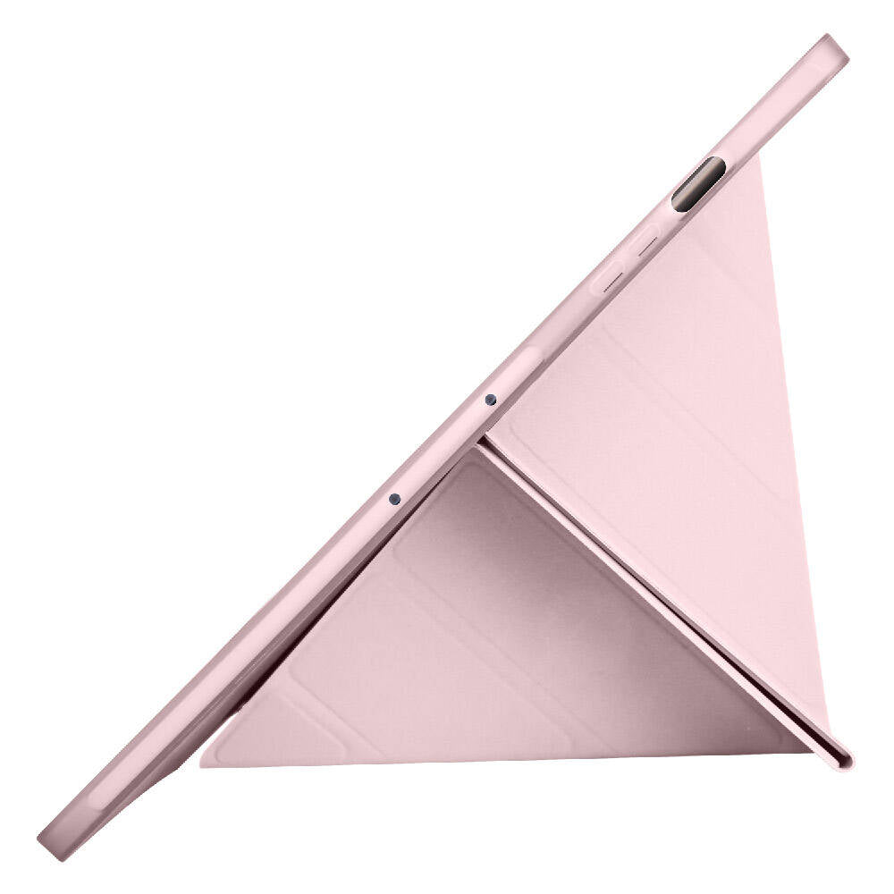 Galaxy Tab S9 FE Plus Kılıf Zore Tri Folding Kalem Bölmeli Standlı Kılıf Mor