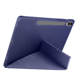 Galaxy Tab S9 FE Plus Kılıf Zore Tri Folding Kalem Bölmeli Standlı Kılıf Mor