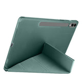 Galaxy Tab S9 FE Plus Kılıf Zore Tri Folding Kalem Bölmeli Standlı Kılıf Mor