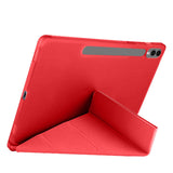 Galaxy Tab S9 FE Plus Kılıf Zore Tri Folding Kalem Bölmeli Standlı Kılıf Mor