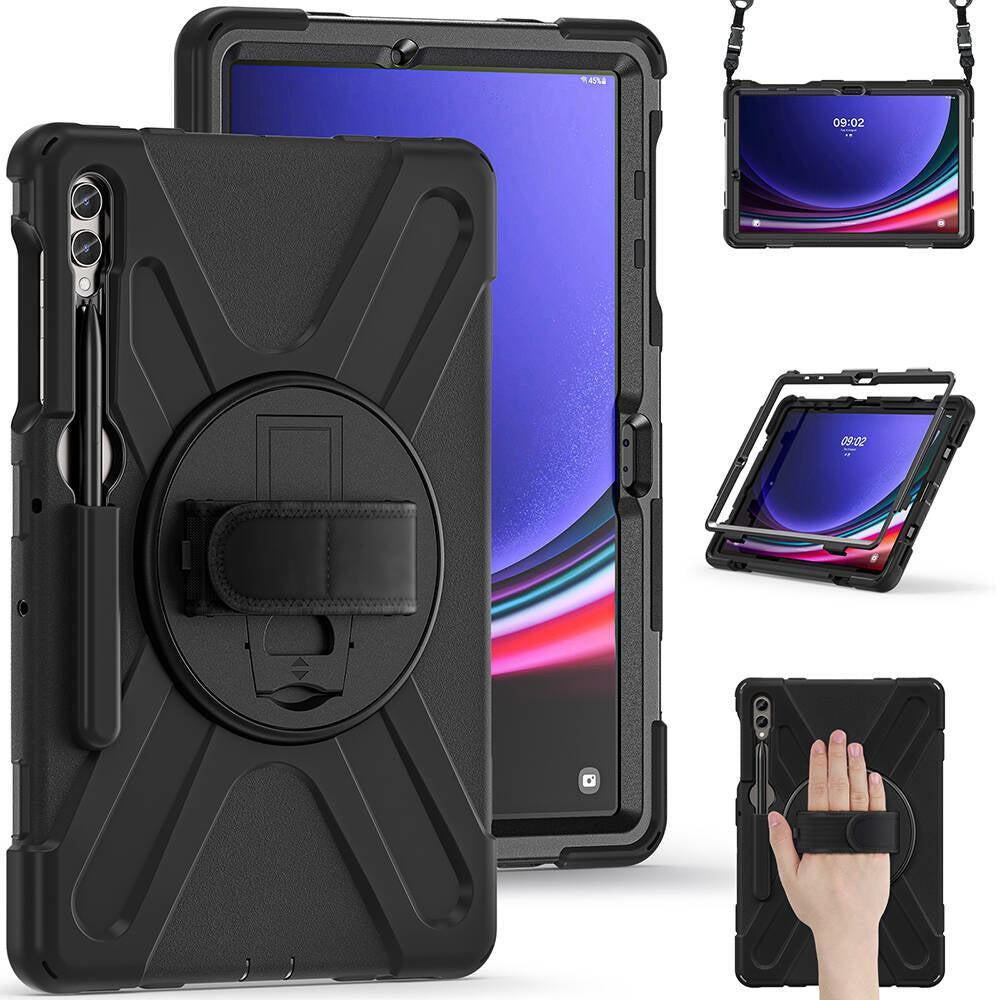 Galaxy Tab S9 FE Plus Zore Defender Tablet Silikon Siyah