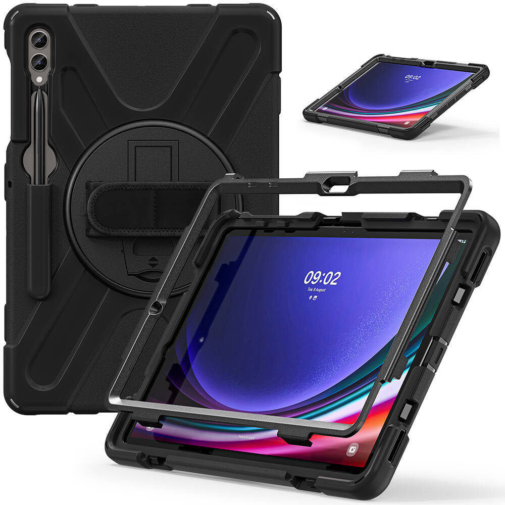 Galaxy Tab S9 FE Plus Zore Defender Tablet Silikon Siyah