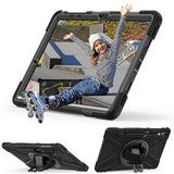 Galaxy Tab S9 FE Plus Zore Defender Tablet Silikon Siyah