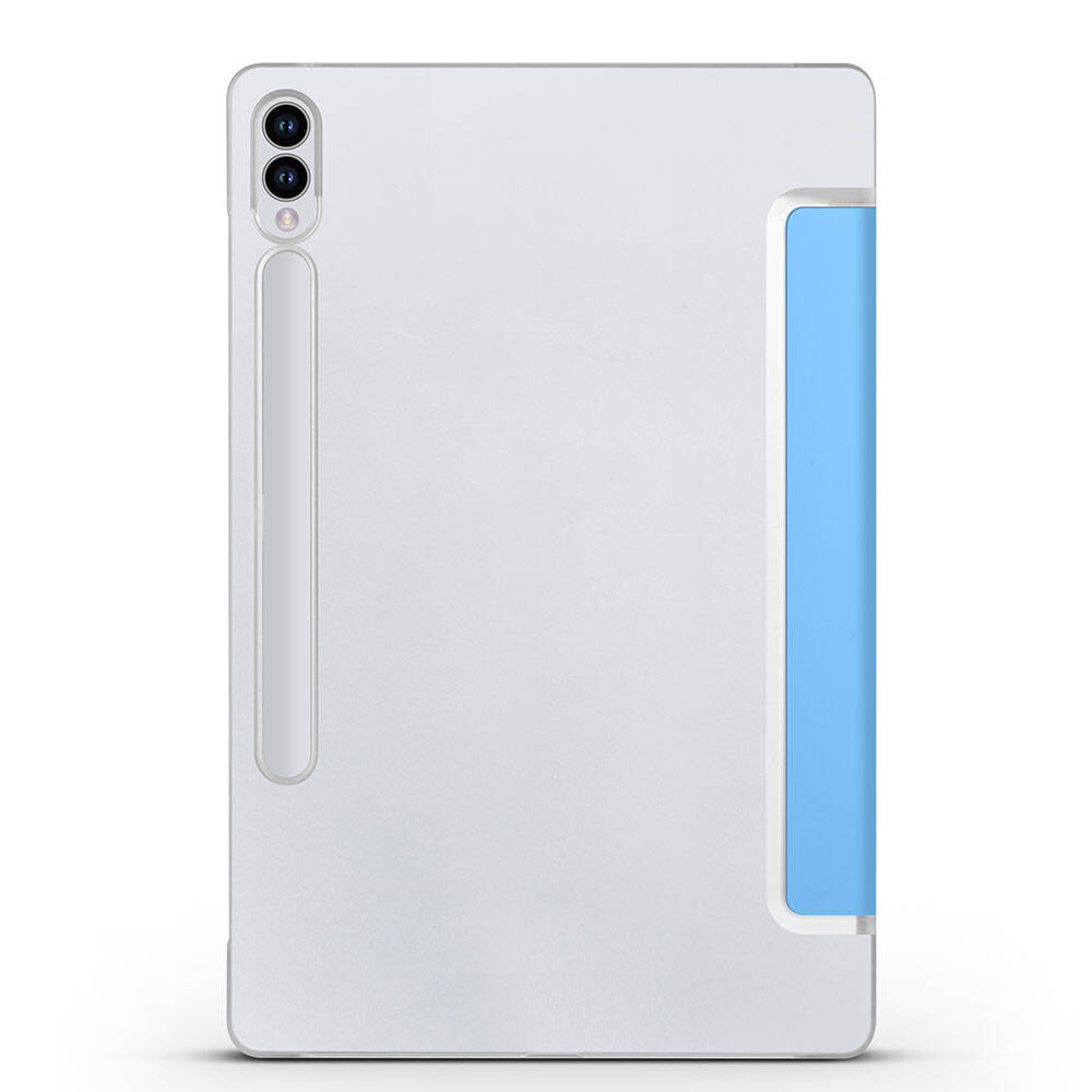 Galaxy Tab S9 FE Plus Zore Smart Cover Standlı 1-1 Kılıf Mavi