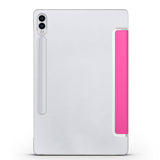 Galaxy Tab S9 FE Plus Zore Smart Cover Standlı 1-1 Kılıf Rose Gold