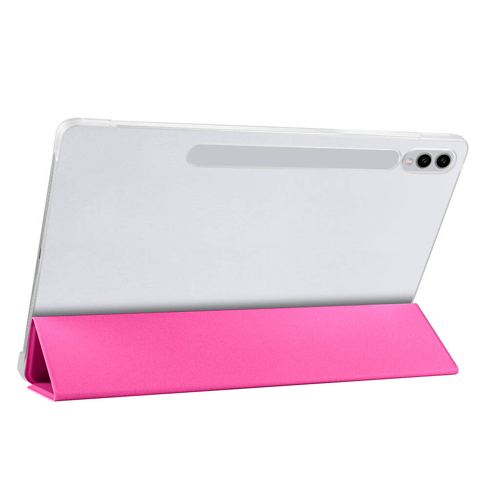 Galaxy Tab S9 FE Plus Zore Smart Cover Standlı 1-1 Kılıf Gri