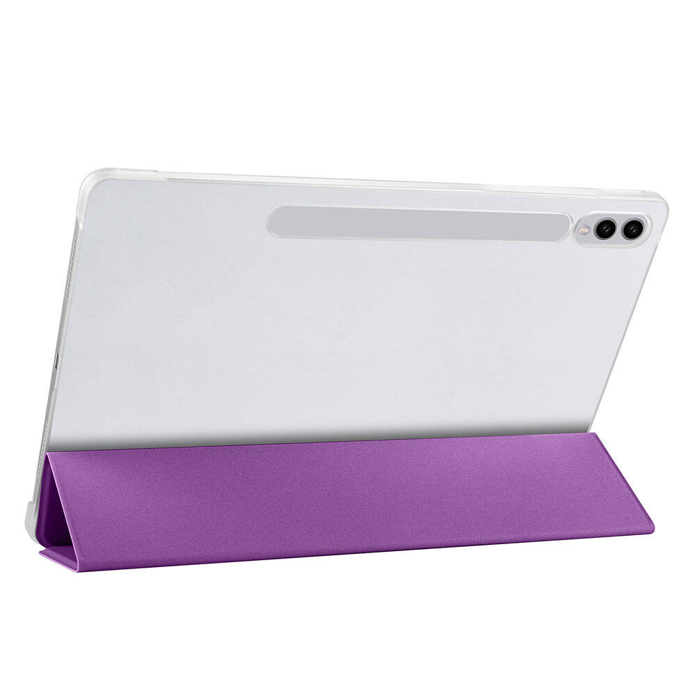 Galaxy Tab S9 FE Plus Zore Smart Cover Standlı 1-1 Kılıf Mor