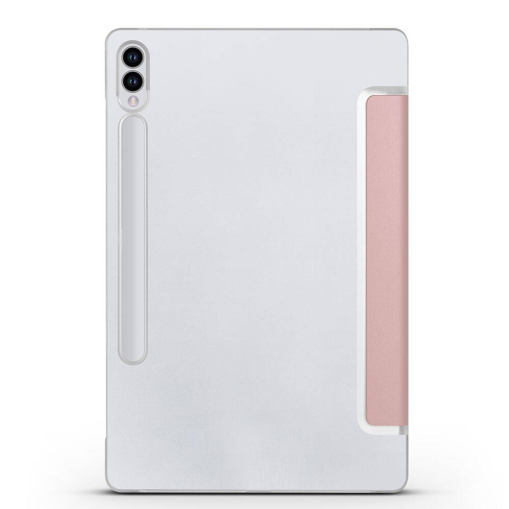 Galaxy Tab S9 FE Plus Zore Smart Cover Standlı 1-1 Kılıf Pembe
