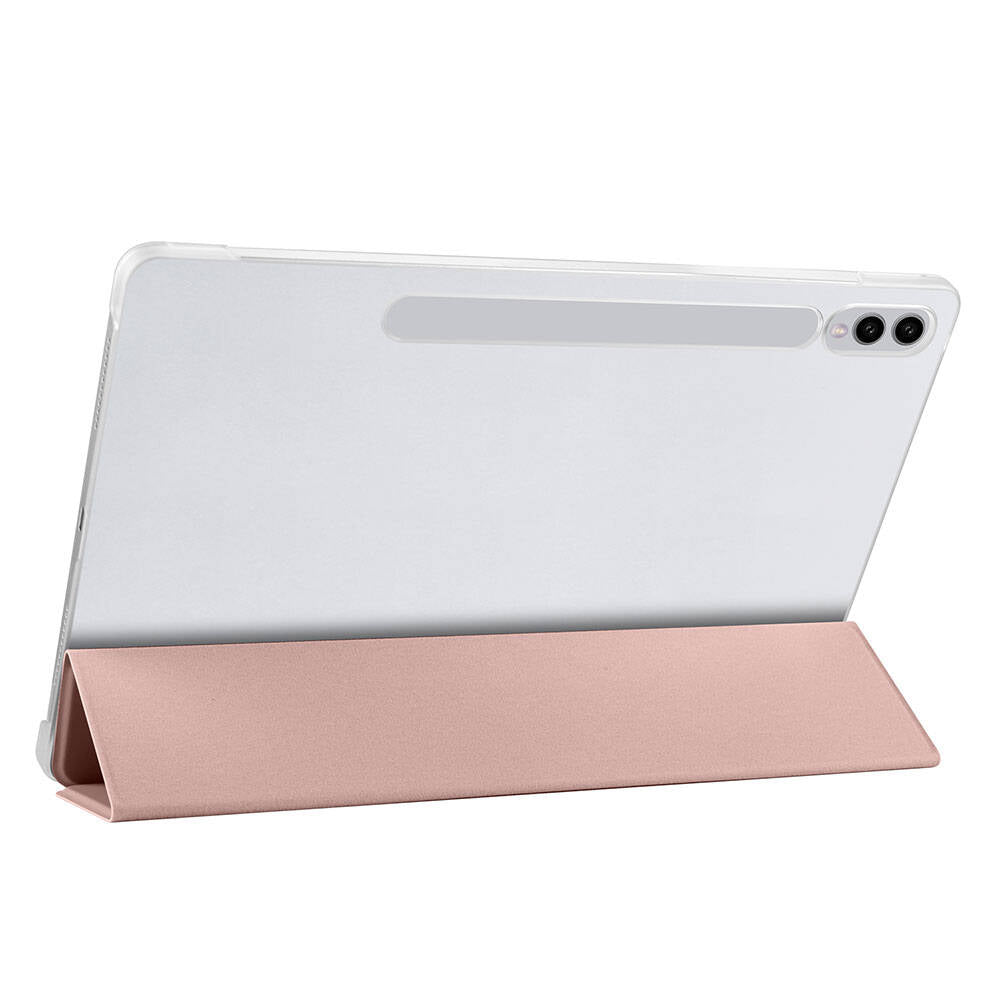 Galaxy Tab S9 FE Plus Zore Smart Cover Standlı 1-1 Kılıf Gri