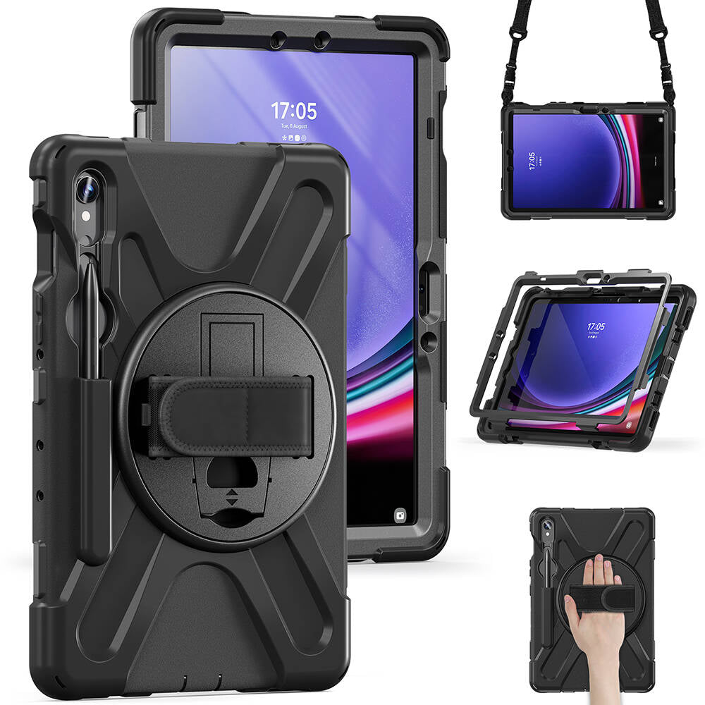 Galaxy Tab S9 FE Zore Defender Tablet Silikon Siyah